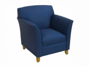 Bristol Chair-Blue Vinyl